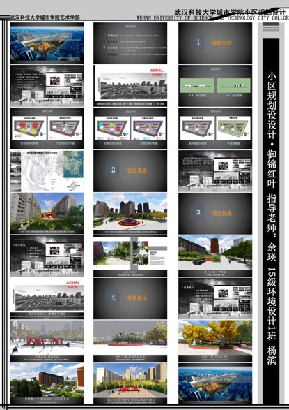 小区规划设计-节课展板